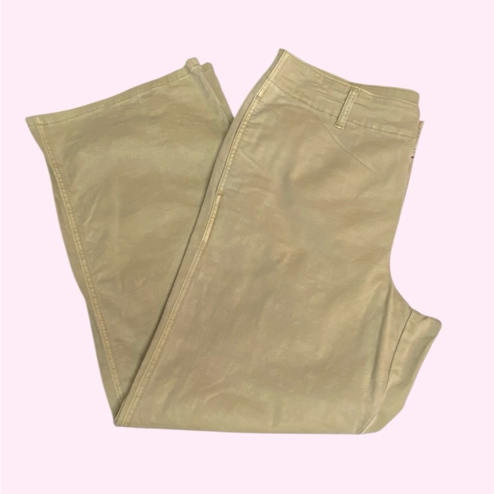 A.N.A. Low Rise Slouchy Chino Khaki Size 14